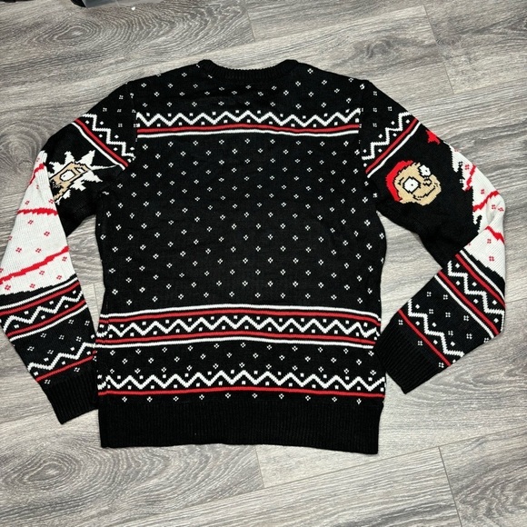 Rick & Morty Happy Human Holiday Christmas Sweater Med 257 - Picture 5 of 9